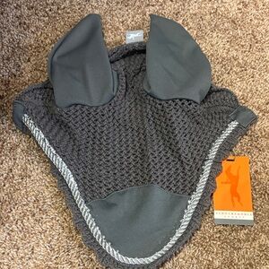 Kids Gray Ear Bonnet - Gray